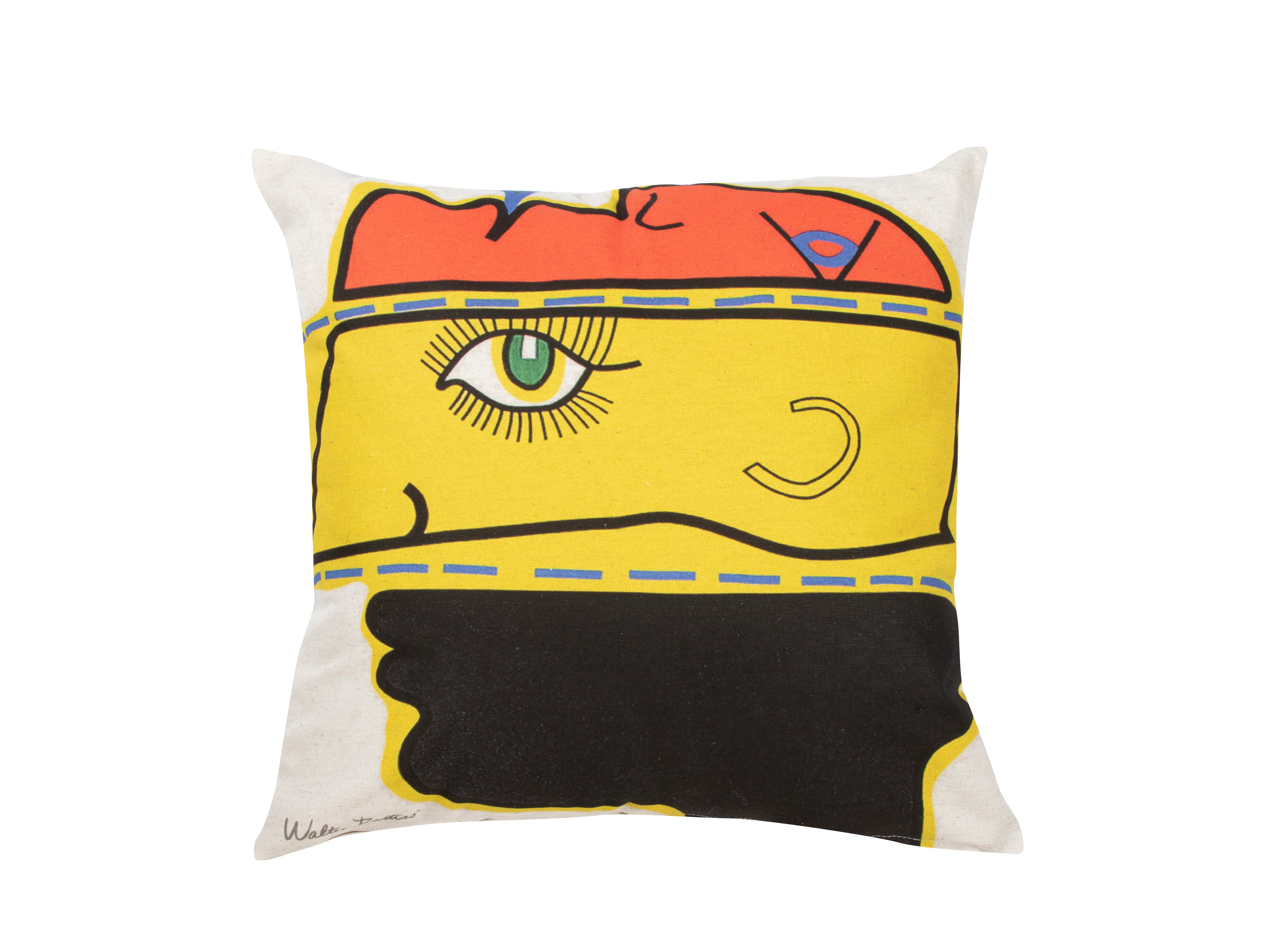 Deconstructed Faces - Cotton Cushion Cover
