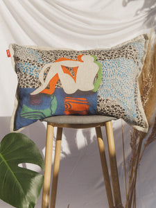 Figure in Three Movements - Linen Cushion Cover