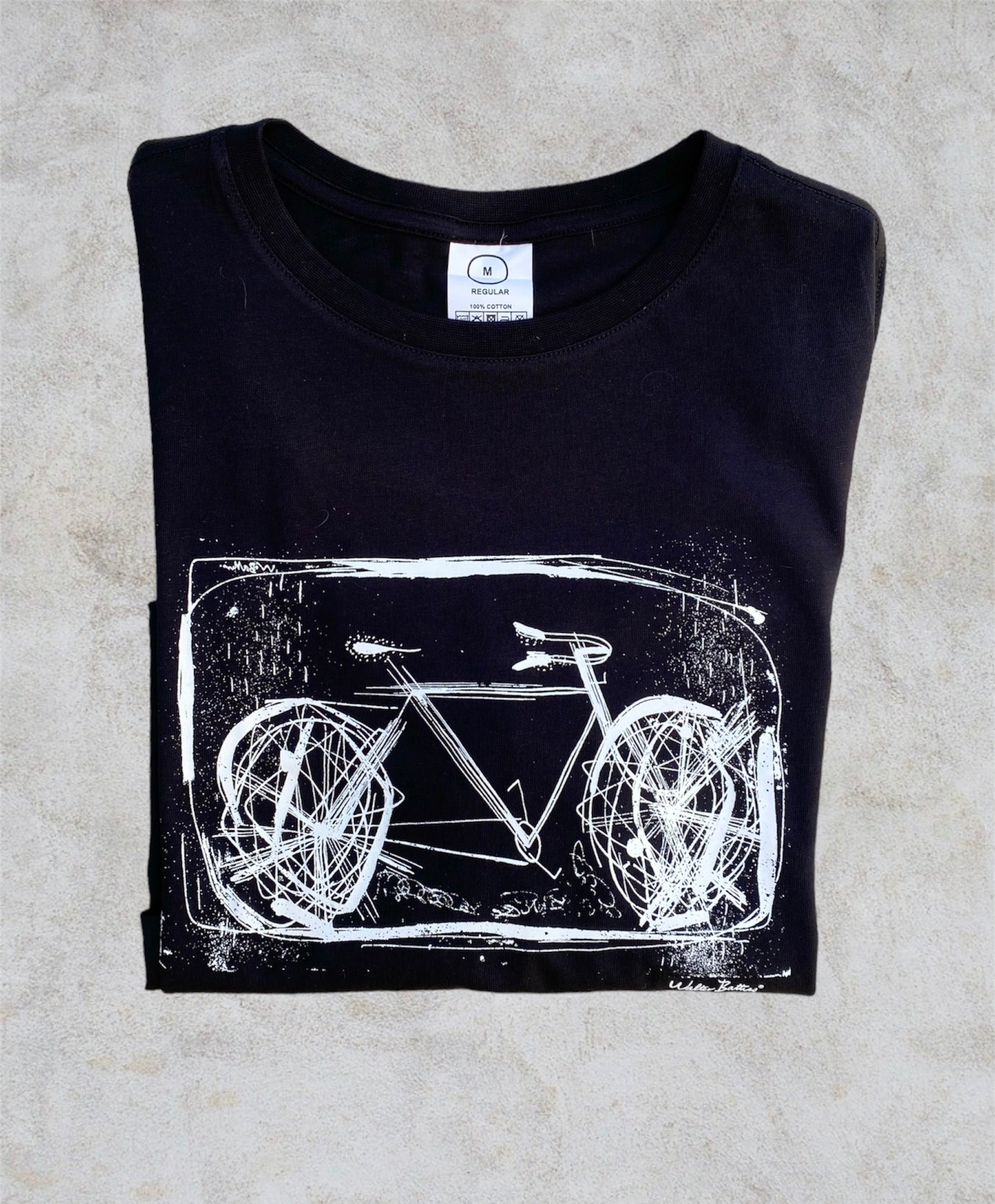 Bicycle on Black Original T-Shirt