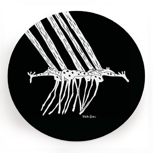 Giraffe in the Rain (Black)