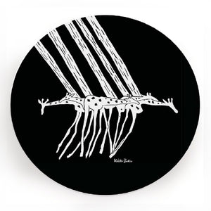 Giraffe in the Rain (Black)