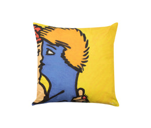 Faces Kissing - Cotton Cushion Cover