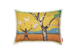 Load image into Gallery viewer, Boy with Birds - Linen Cushion Cover
