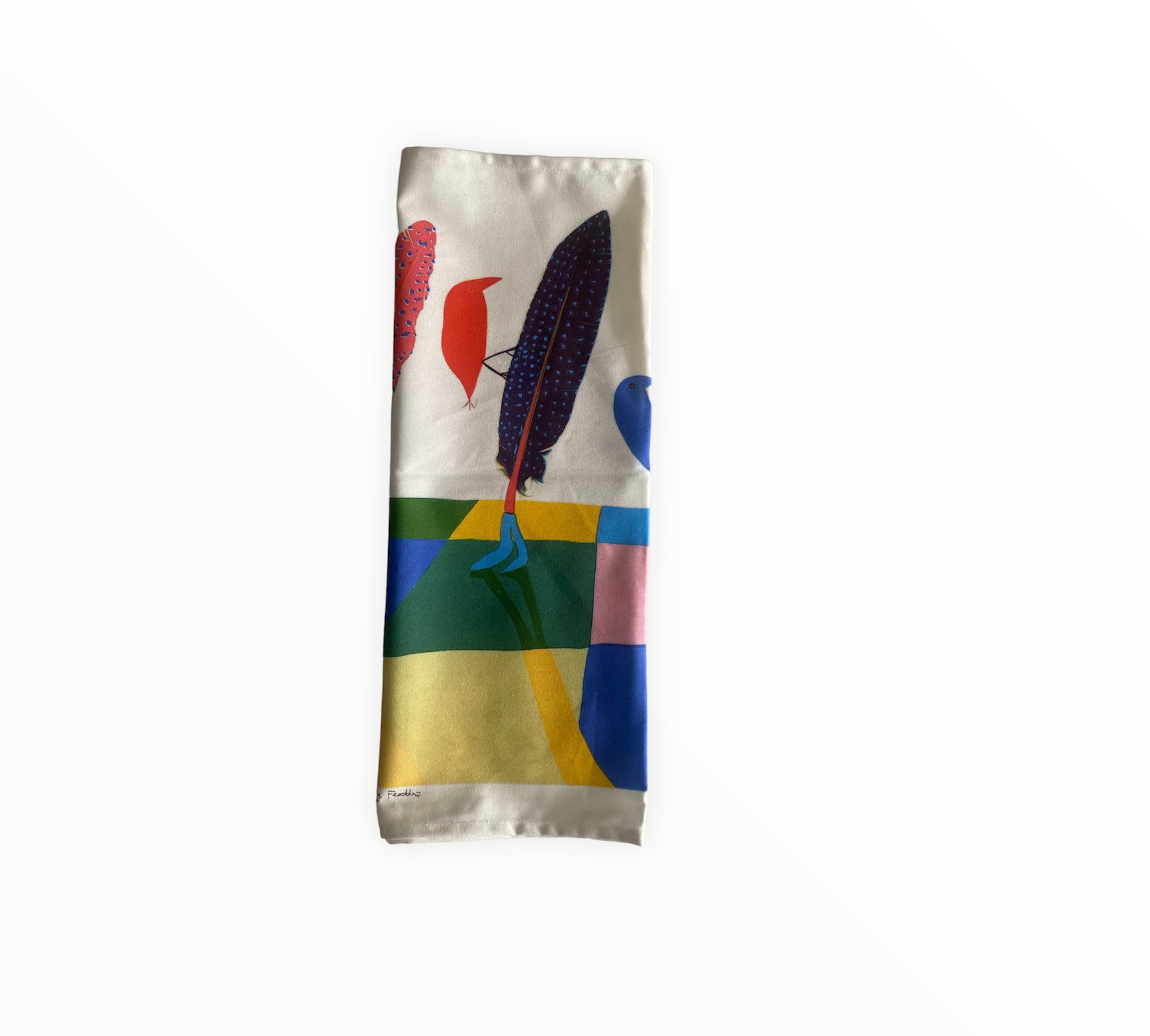 Walking Feathers Dish-Towel