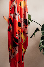 Load image into Gallery viewer, Birds in Tree Modal Cashmere Scarf
