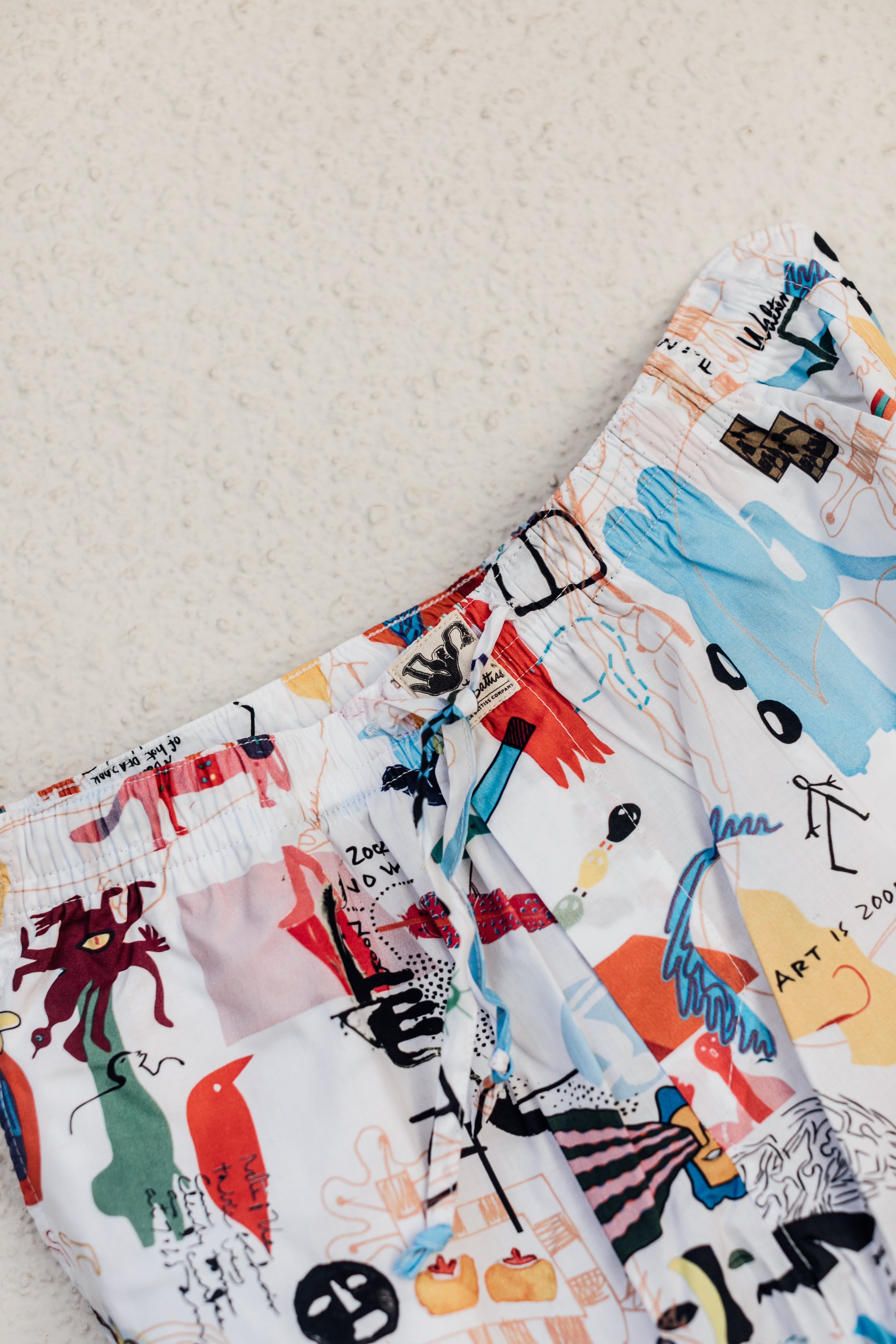 The ‘Liza’ White Lounger Shorts