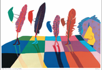 Load image into Gallery viewer, Walking feathers cotton sarong
