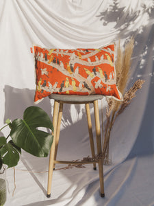 Birds in Tree - Linen Cushion Cover