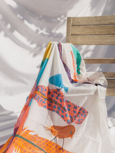 Walking feathers cotton sarong