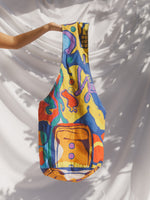 Load image into Gallery viewer, Flower Reversible Sling Bag
