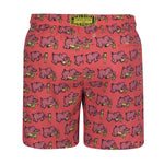 Load image into Gallery viewer, Limited Edition Wally&#39;s Wangle by Walter Battiss | Coral / Swim Shorts
