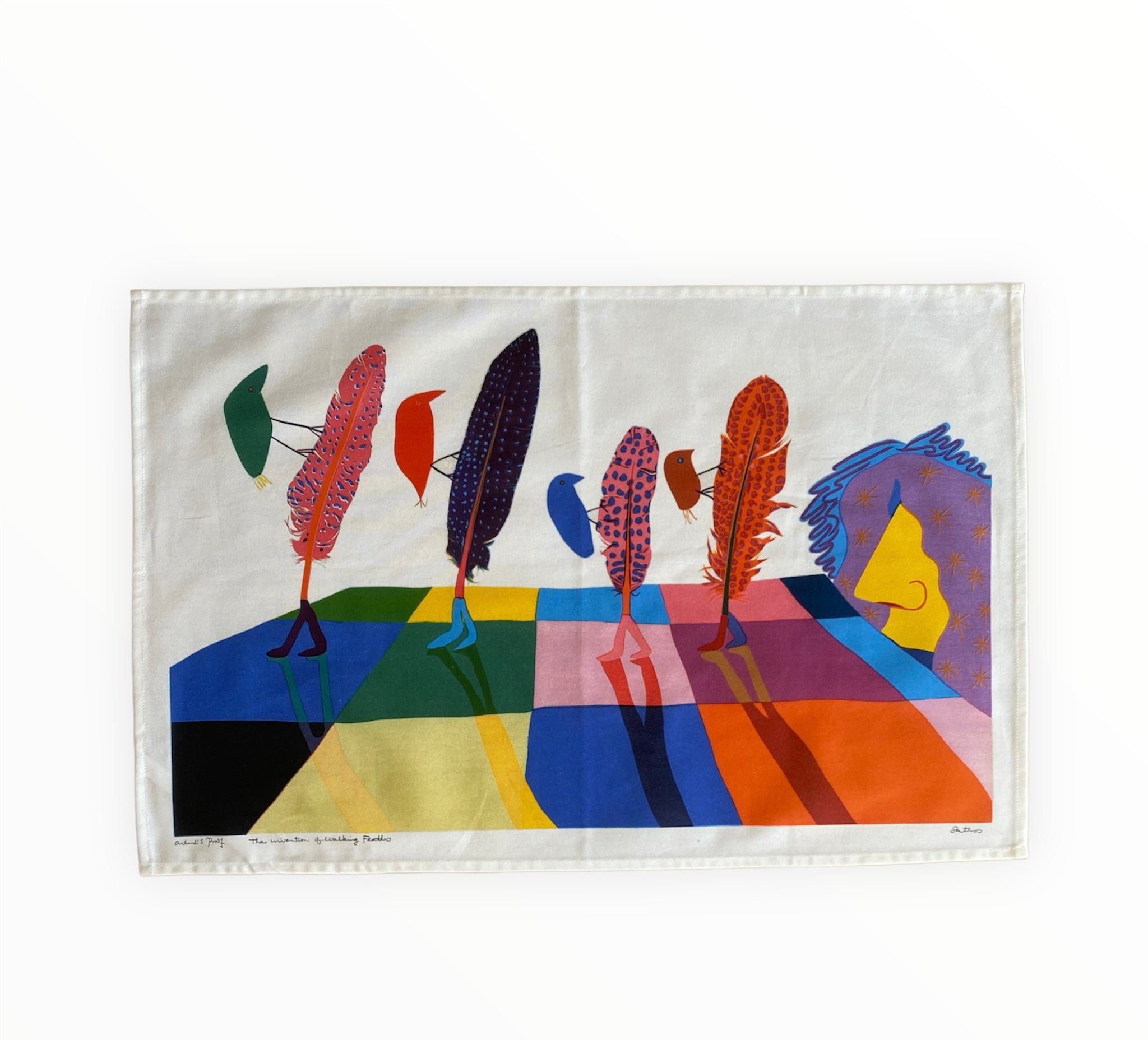 Walking Feathers Dish-Towel